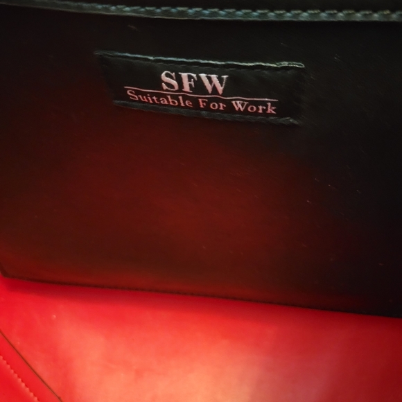 SFW Black Tote Bag - Picture 3 of 3